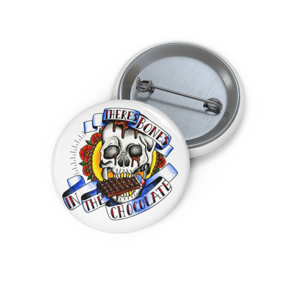 Theres Bones in the chocolate. last podcast tattoo design Pin - Official Podcast merchandise