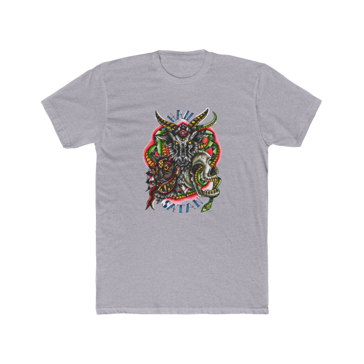 hail satan tattoo art Long Sleeve T Shirt - alternate angle 4, merchandise