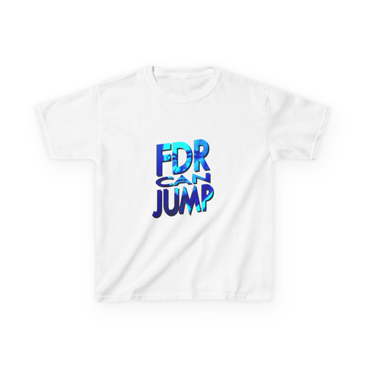 FDR Can Jump (Blue Portrait) Kids T-Shirt - Official t-shirts merchandise