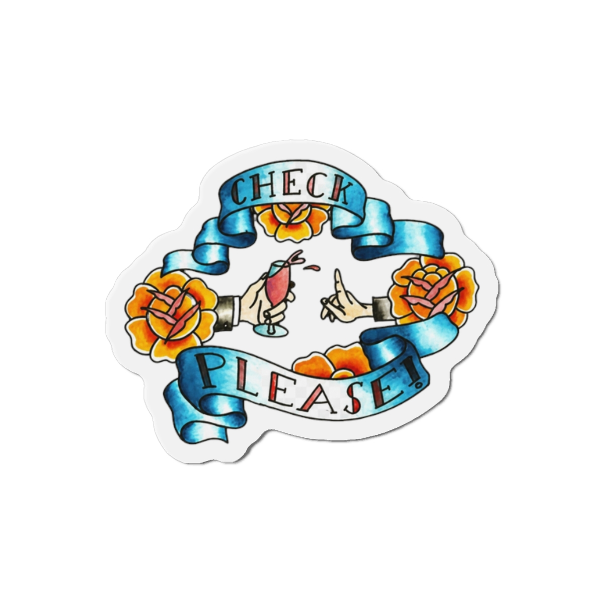 check please last podcast tattoo art Magnet | Last Podcast on the Left - Official Podcast merchandise