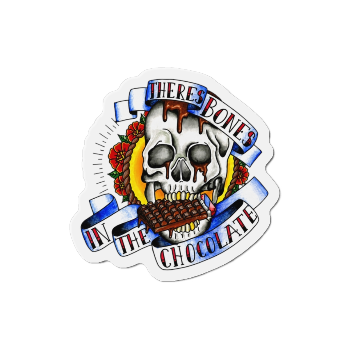 Theres Bones in the chocolate. last podcast tattoo design Magnet - Official Podcast merchandise