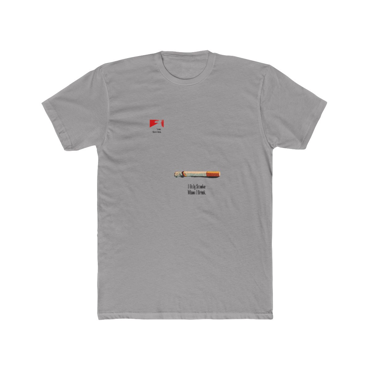 Only Smoke Bold Statement T-Shirt - Smoker Lifestyle Graphic Last Podcast Left - Official t-shirts merchandise